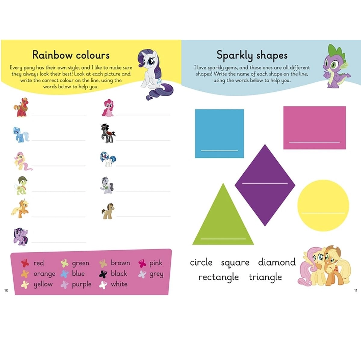 Penguin Random House My Little Pony Wipe Clean First Spelling Paper cover Multicolour 5Y+