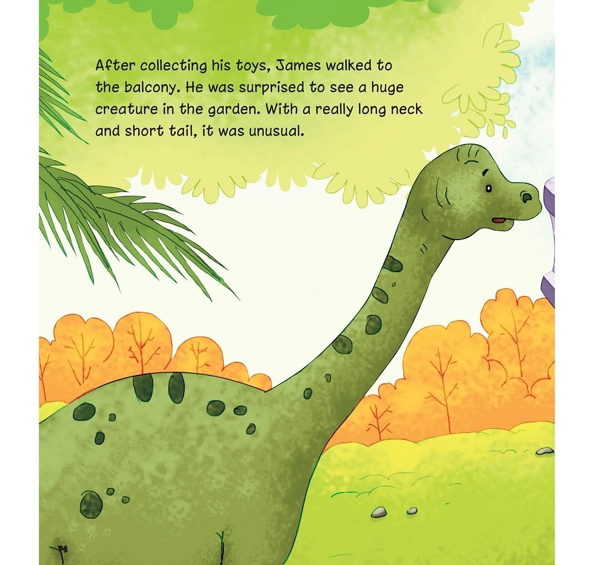 OM Books Dino World The Long necked Brachiosaurus Multicolour 6Y+