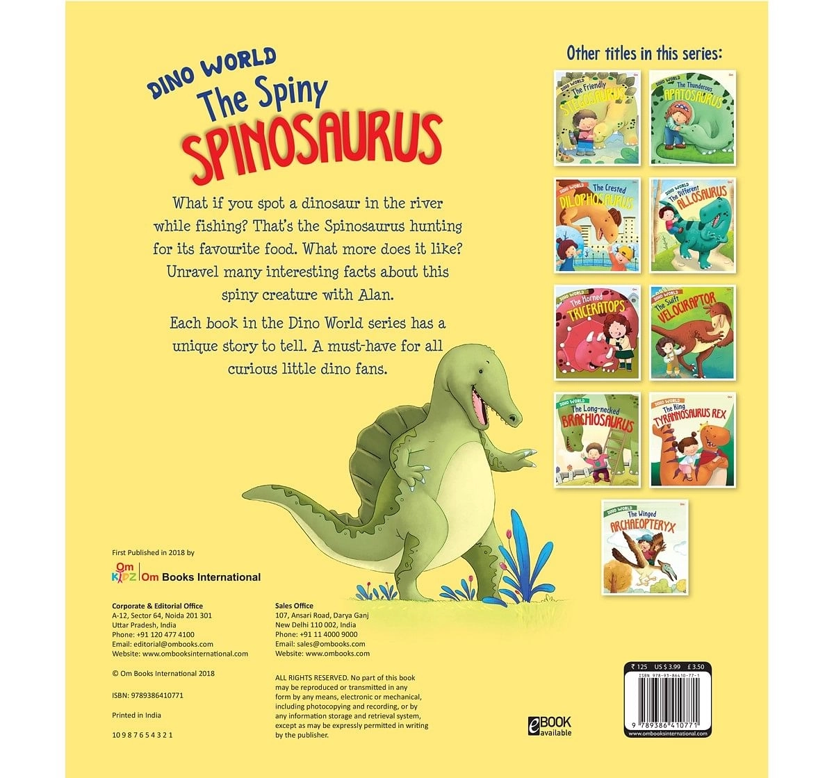 OM Books Dino World The Spiny Spinosaurus Multicolour 6Y+