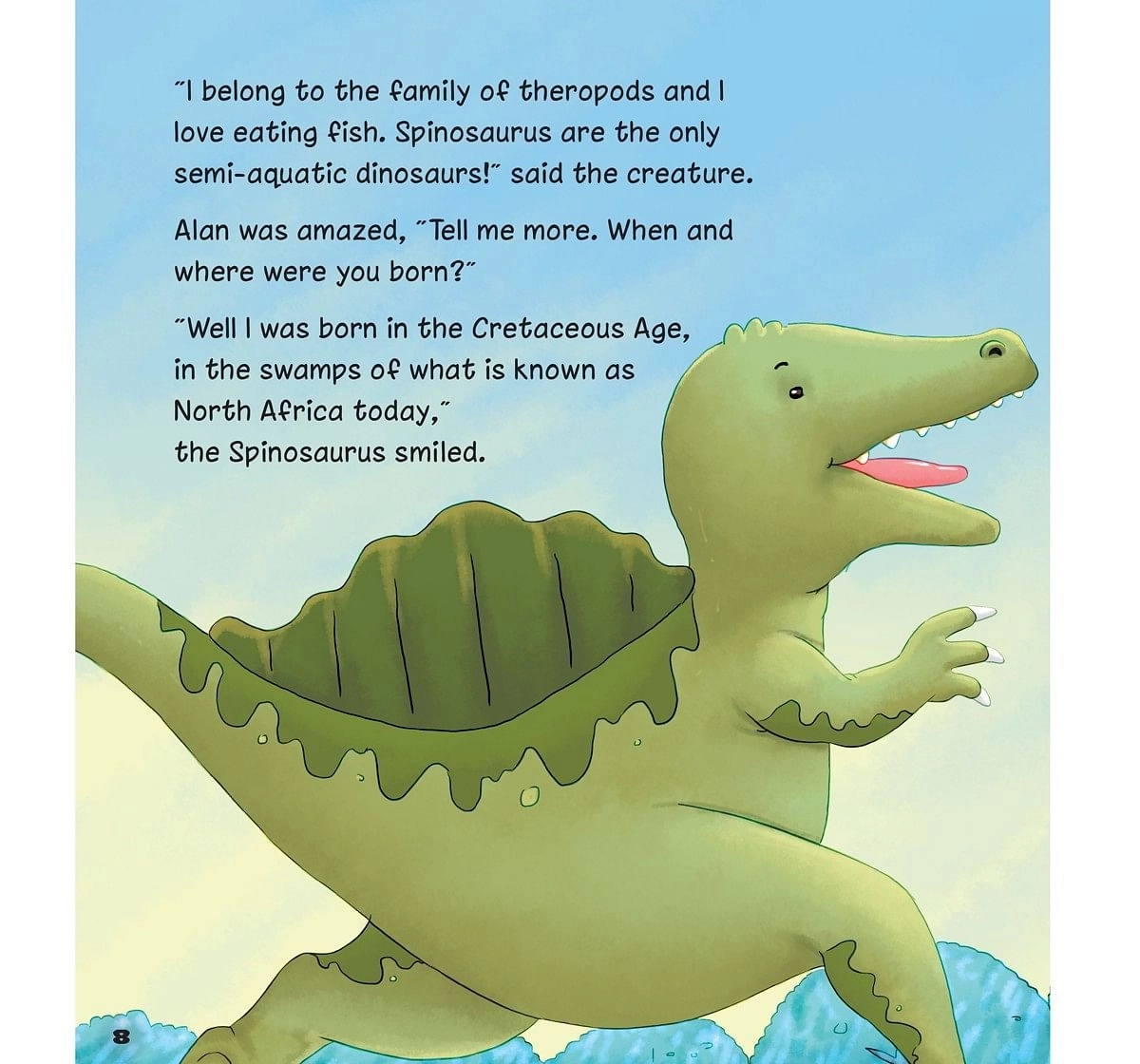 OM Books Dino World The Spiny Spinosaurus Multicolour 6Y+