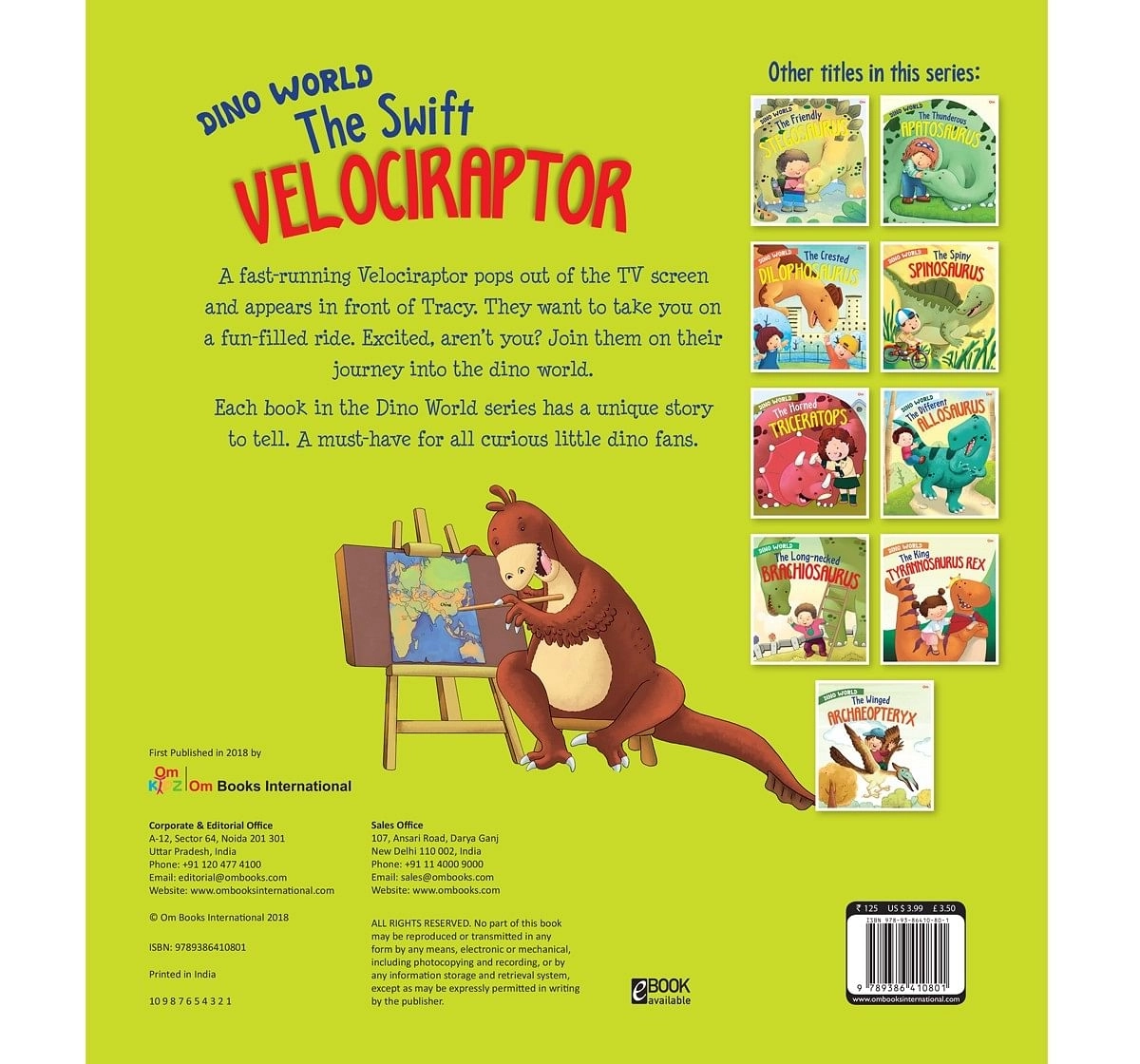 OM Books Dino World The Swift Velociraptor Multicolour 6Y+
