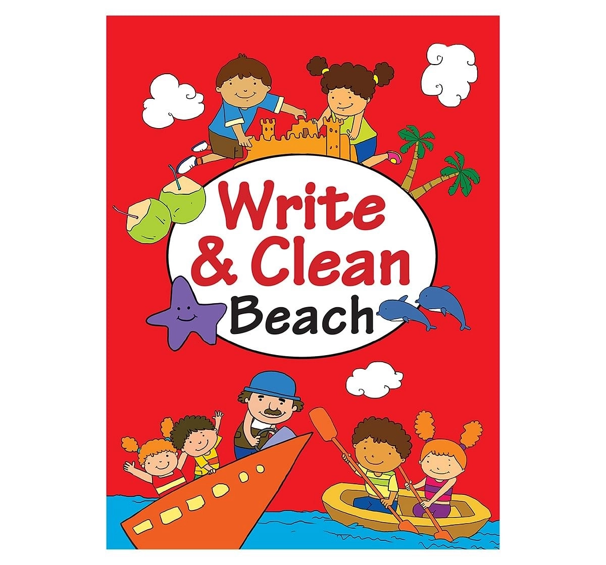 Write And Clean Beach , 16 Pages Book, Paperback