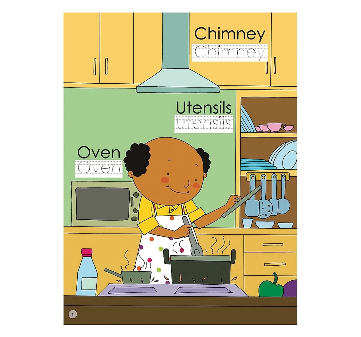 Om Kidz: Write & Clean Home, 16 Pages Book, Paperback