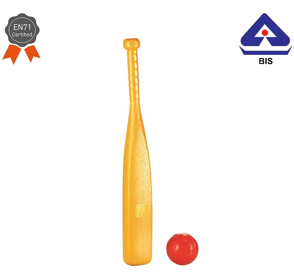 Ok Play Junior Striker Baseball Bat with Ball for Kids Multicolor 5Y+
