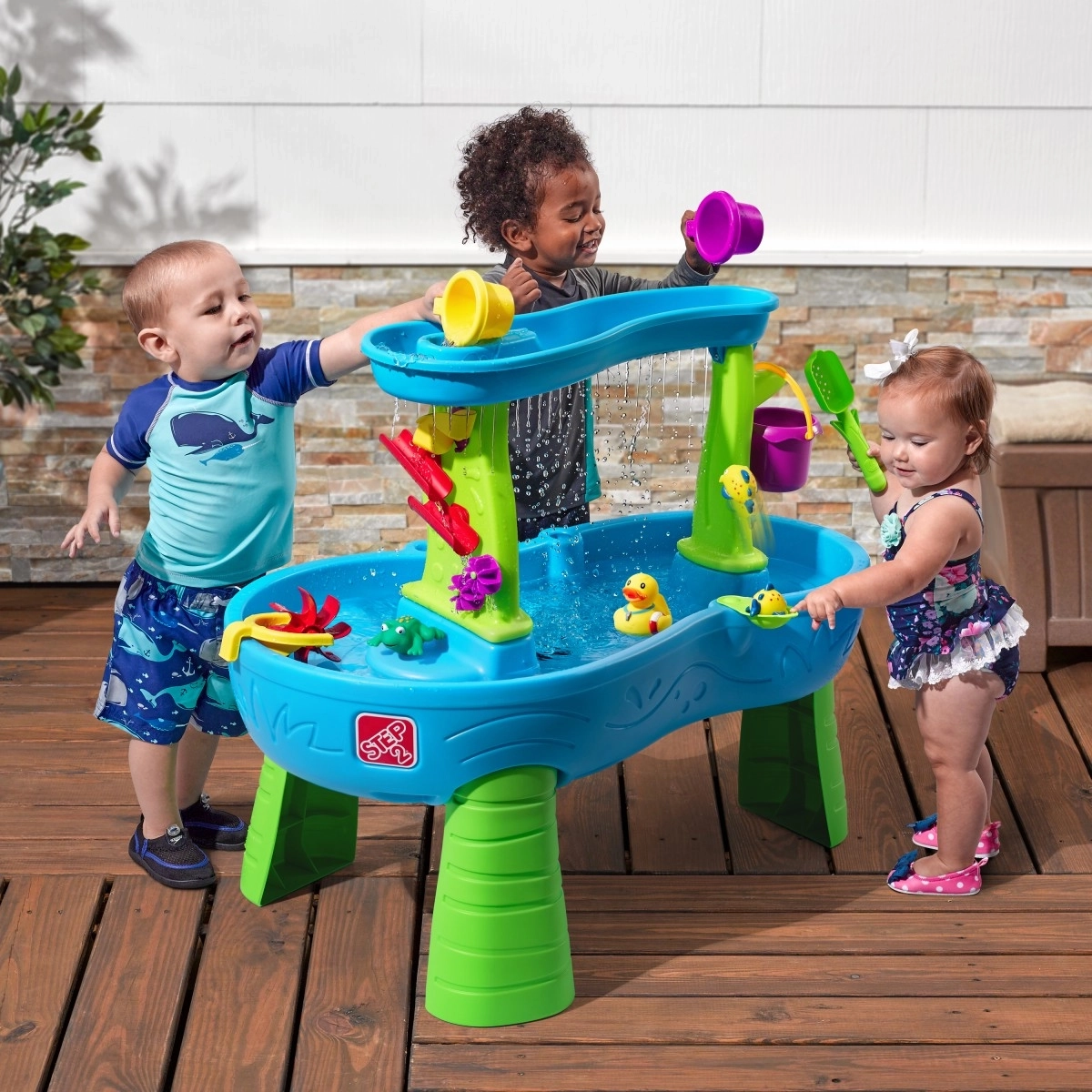 Step2 Rain Showers Splash Pond Water Table Multicolour 2Y+