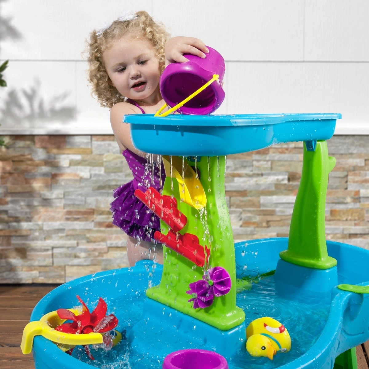 Step2 Rain Showers Splash Pond Water Table Multicolour 2Y+