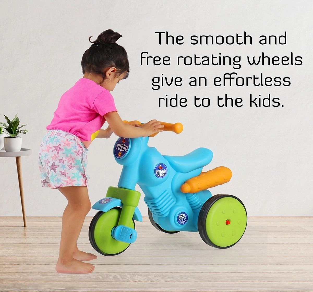 Ok Play Turbo Bike for KidsBike ride on Blue 3Y+