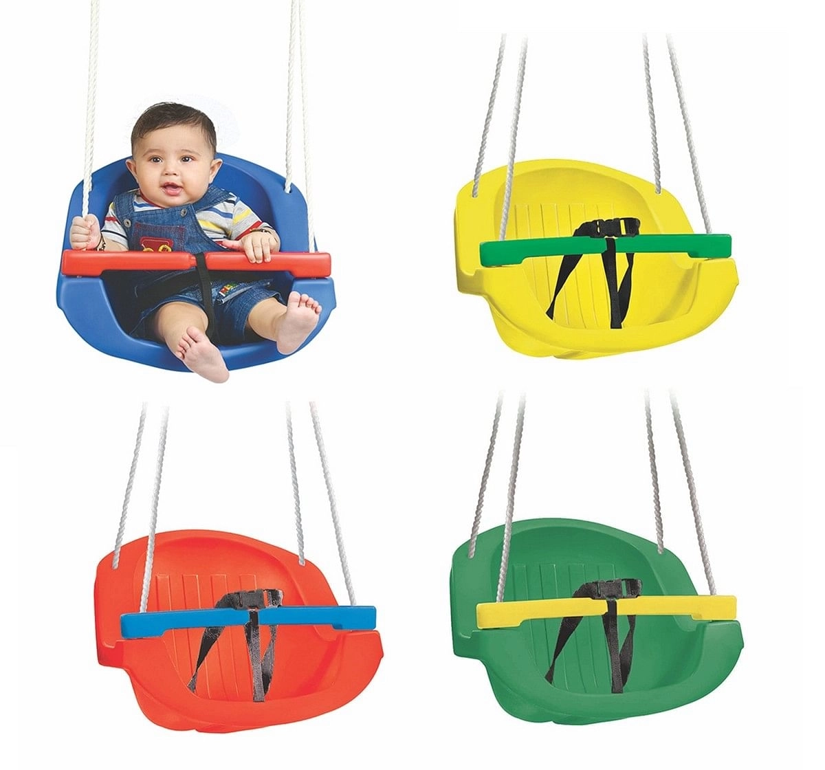 Ok Play Swing for kids Adjustable Swing Yellow 18M+