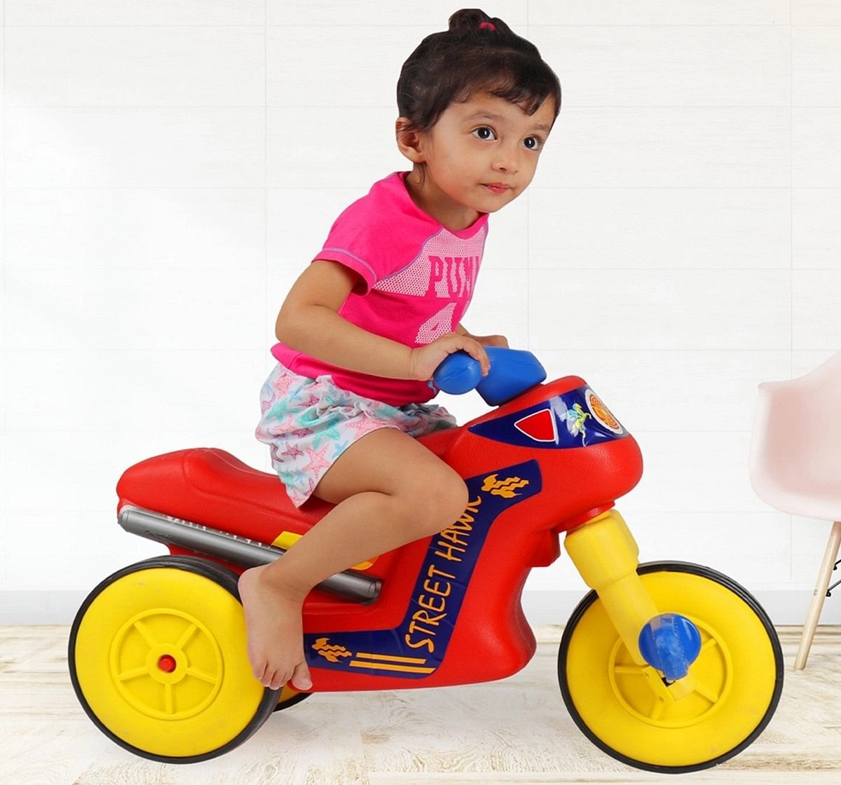 Ok Play Street Hawk Bike for Kids Perfect Ride on Toy Indoors and Outdoor Red 3Y+