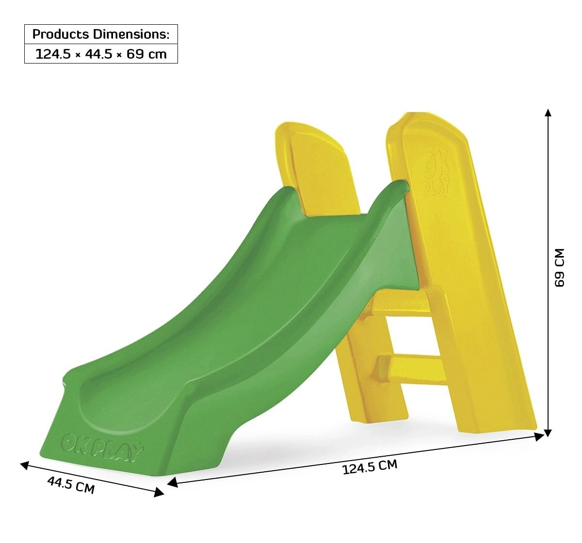 Ok Play Slide Ladder Kids Babies Slide Multicolor 18M+