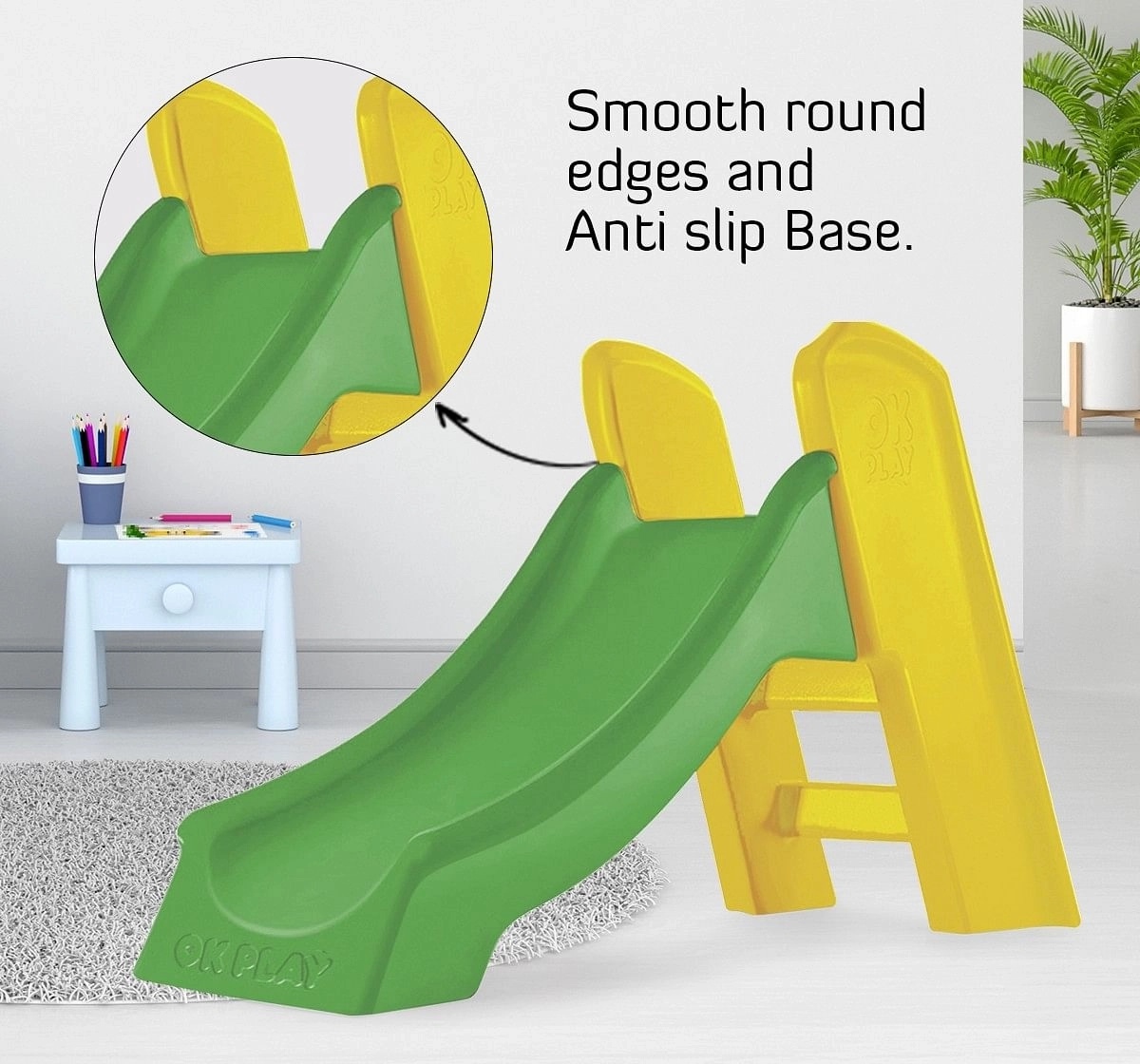 Ok Play Slide Ladder Kids Babies Slide Multicolor 18M+