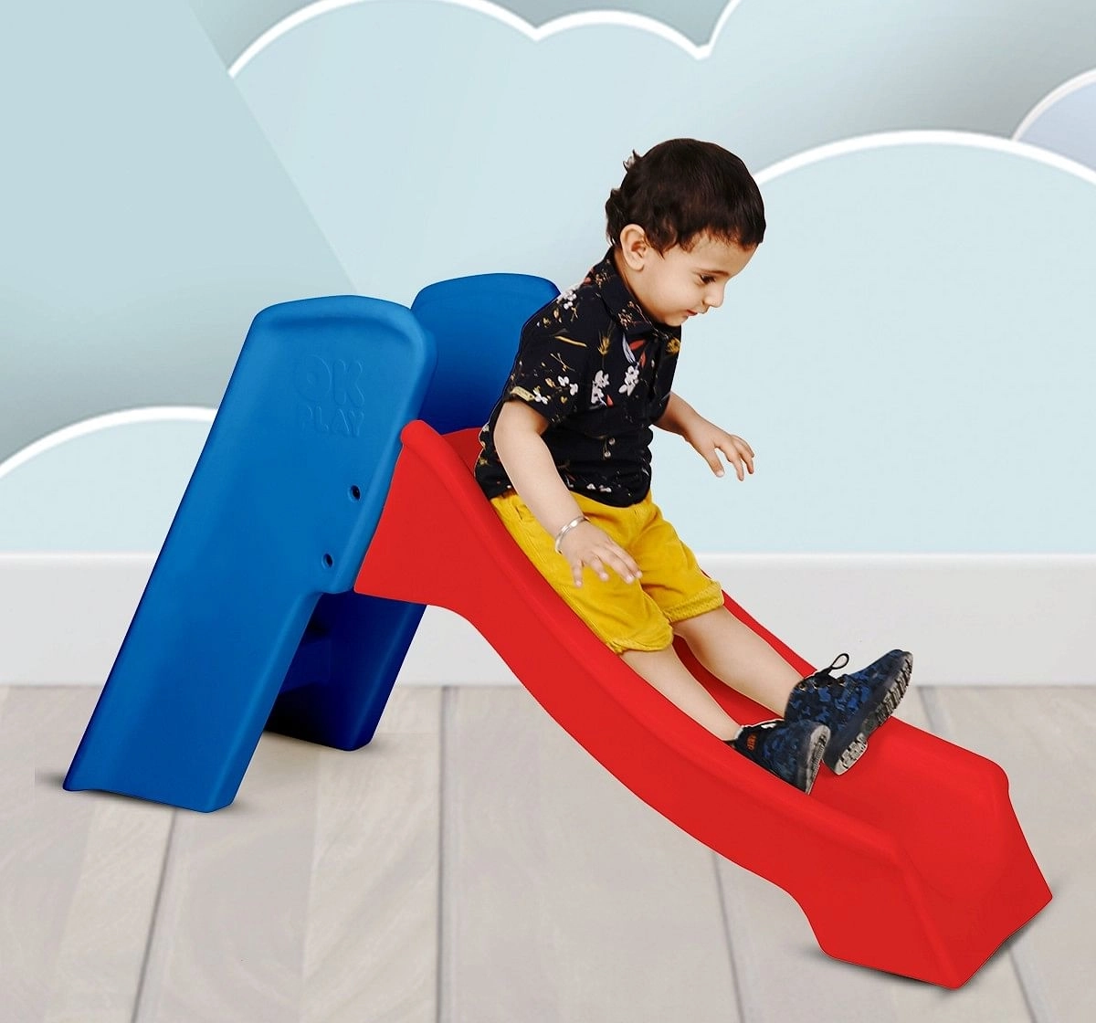 Ok Play Slide Ladder Kids Babies Slide Multicolor 18M+