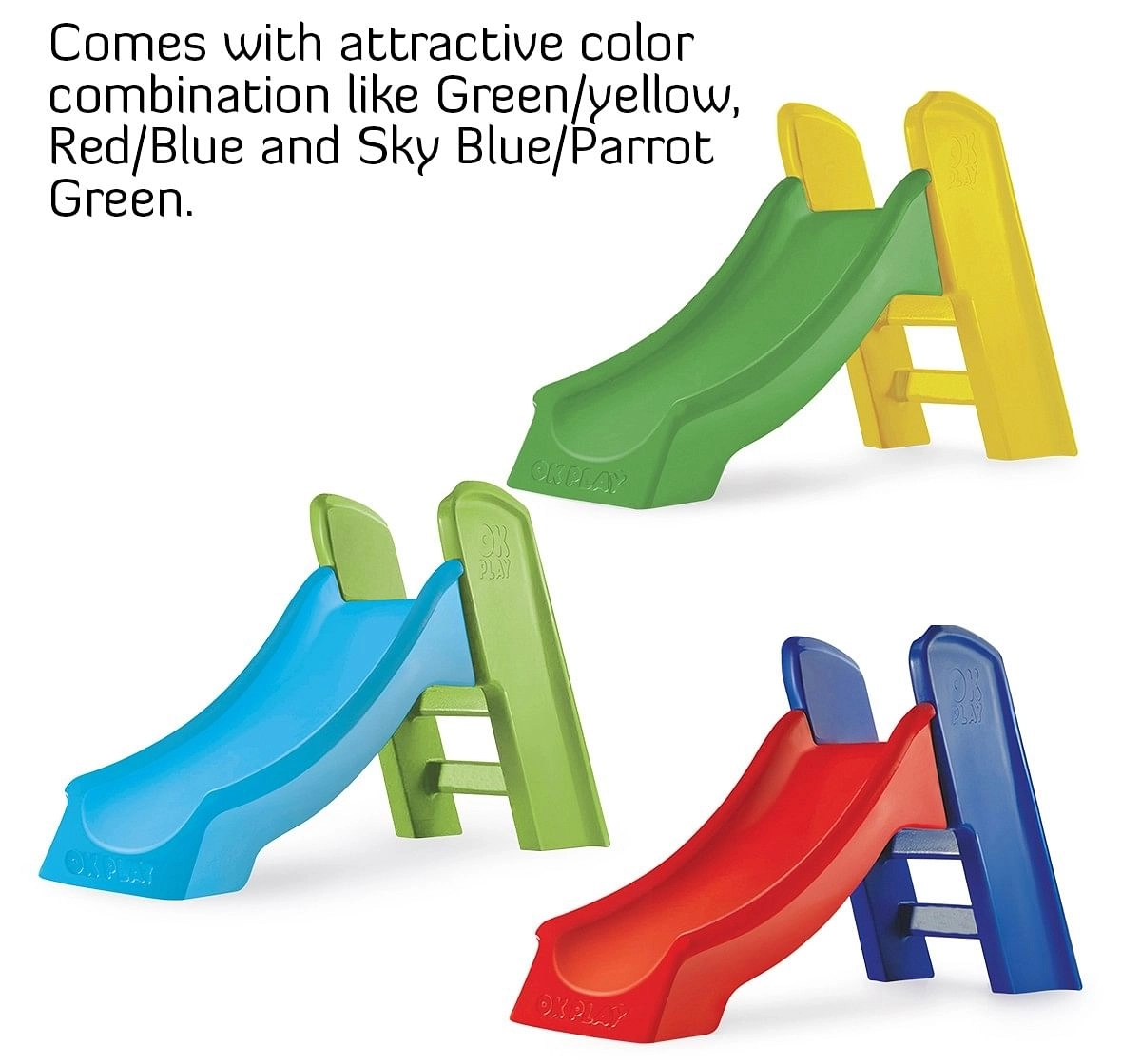 Ok Play Slide Ladder Kids Babies Slide Multicolor 18M+