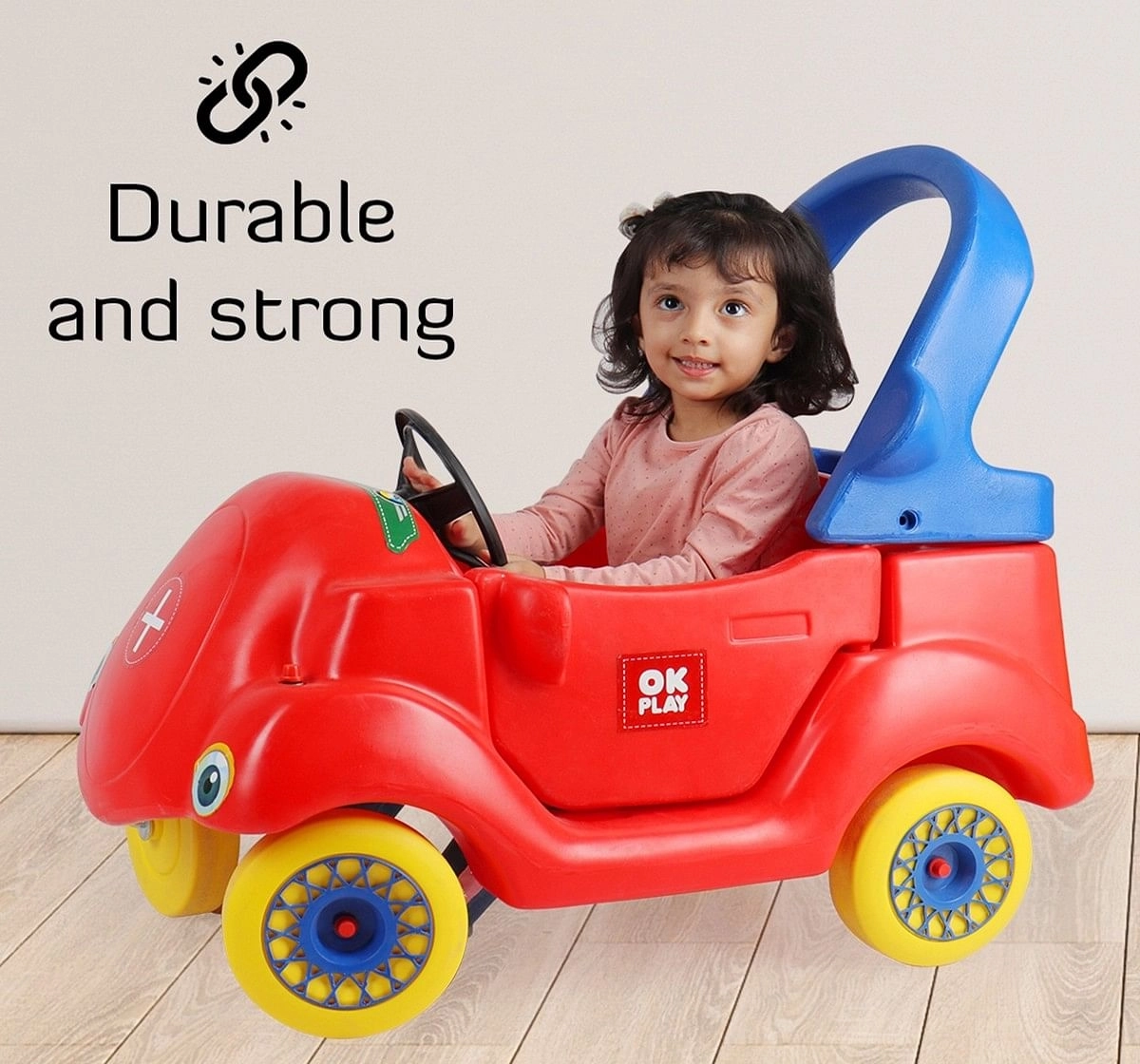 Ok Play Coupe Small Car for Kids 1Y+, Multicolour