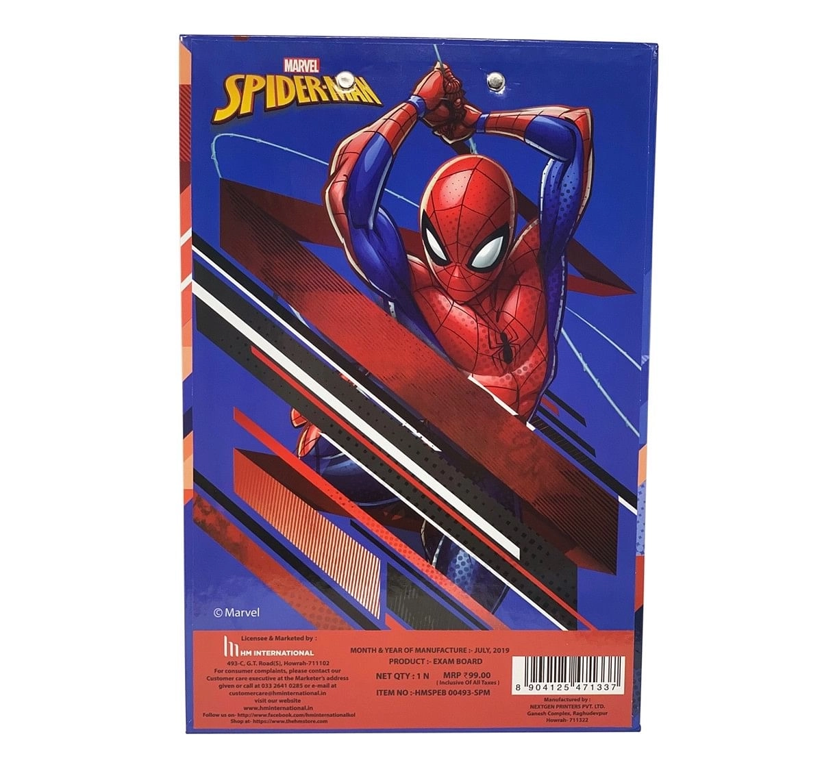 Spiderman Examination Board for kids Blue 5Y+