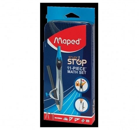 Maped Study Stop Geometry Box - Set of 11, 7Y+ (Blue)