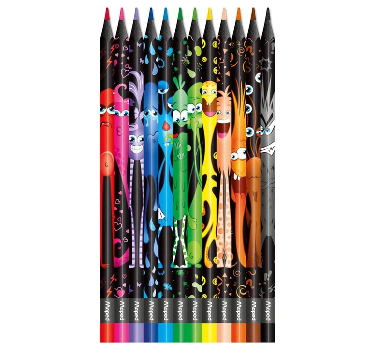 Maped 12 Colour Pencils, 7Y+ (Multicolour)