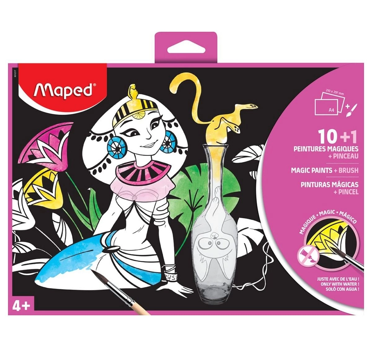 Maped Magic Paint 10 Sheets and 1 Brush, 7Y+ (Multicolour)