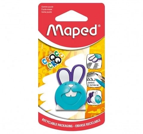 Maped Croc Puzzle Bunny Eraser, 7Y+ (Multicolour)