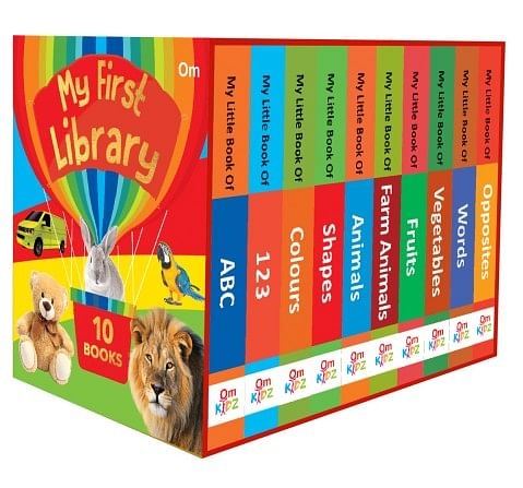 Om Kids My First Library set of 10 board books Multicolour 3Y+