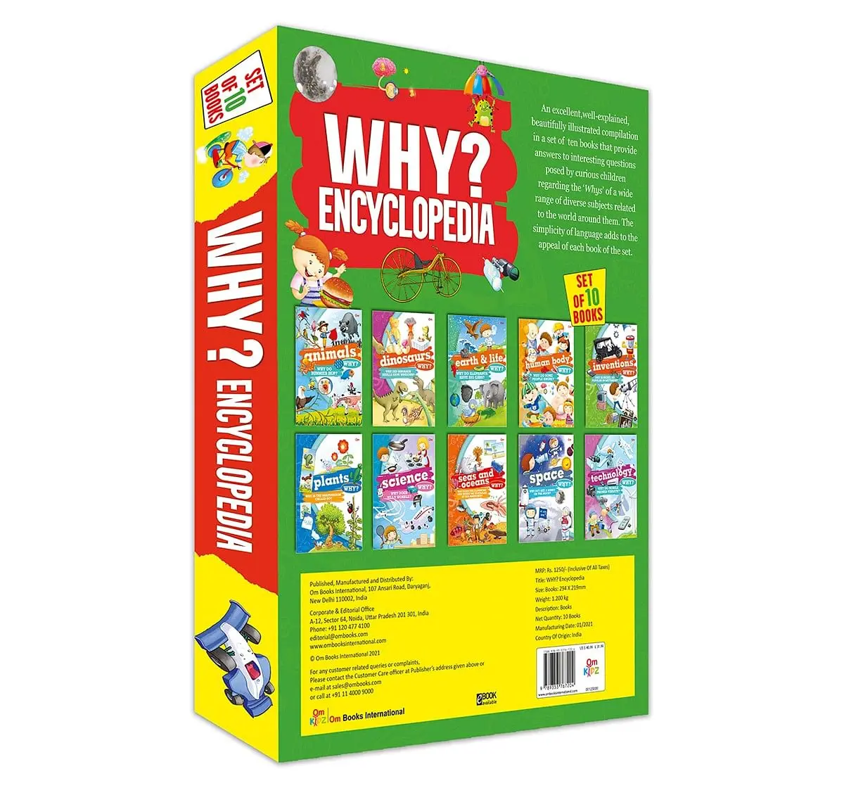 Om Kids Why? Encyclopaedia Box Multicolour 6Y+