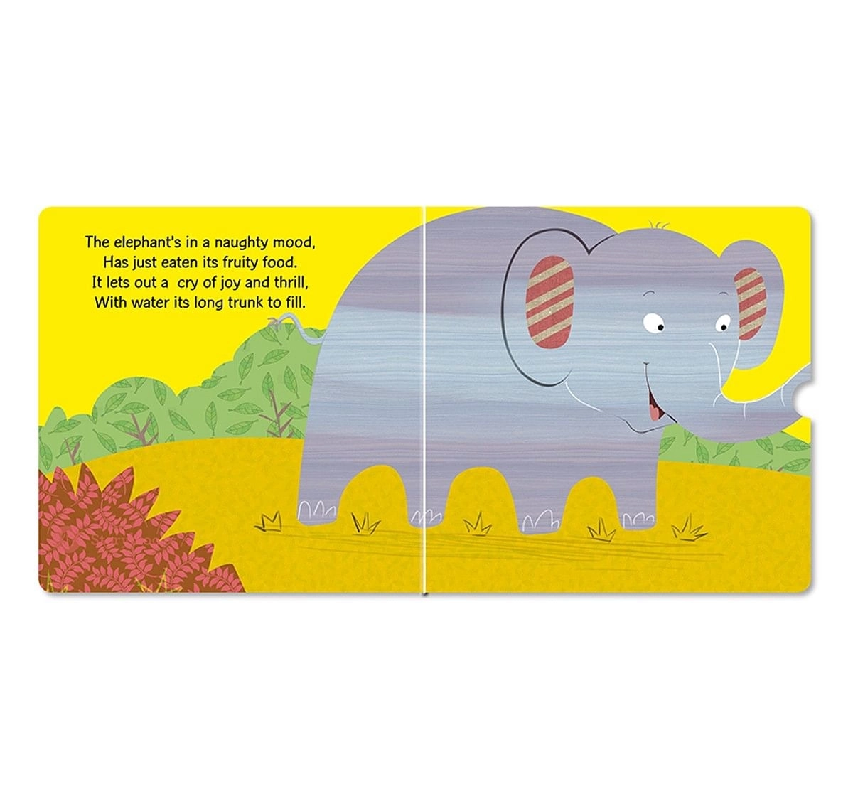 Om Kidz: Slide And See Jungle 10 Pages Book By Kirti Pathak, Board Book