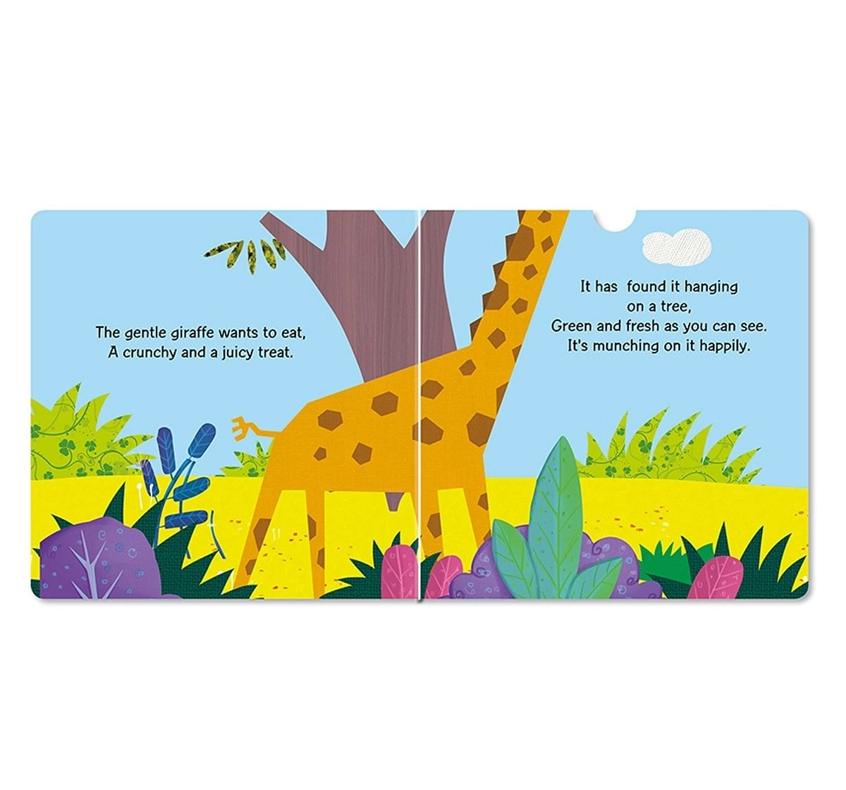 Om Kidz: Slide And See Jungle 10 Pages Book By Kirti Pathak, Board Book