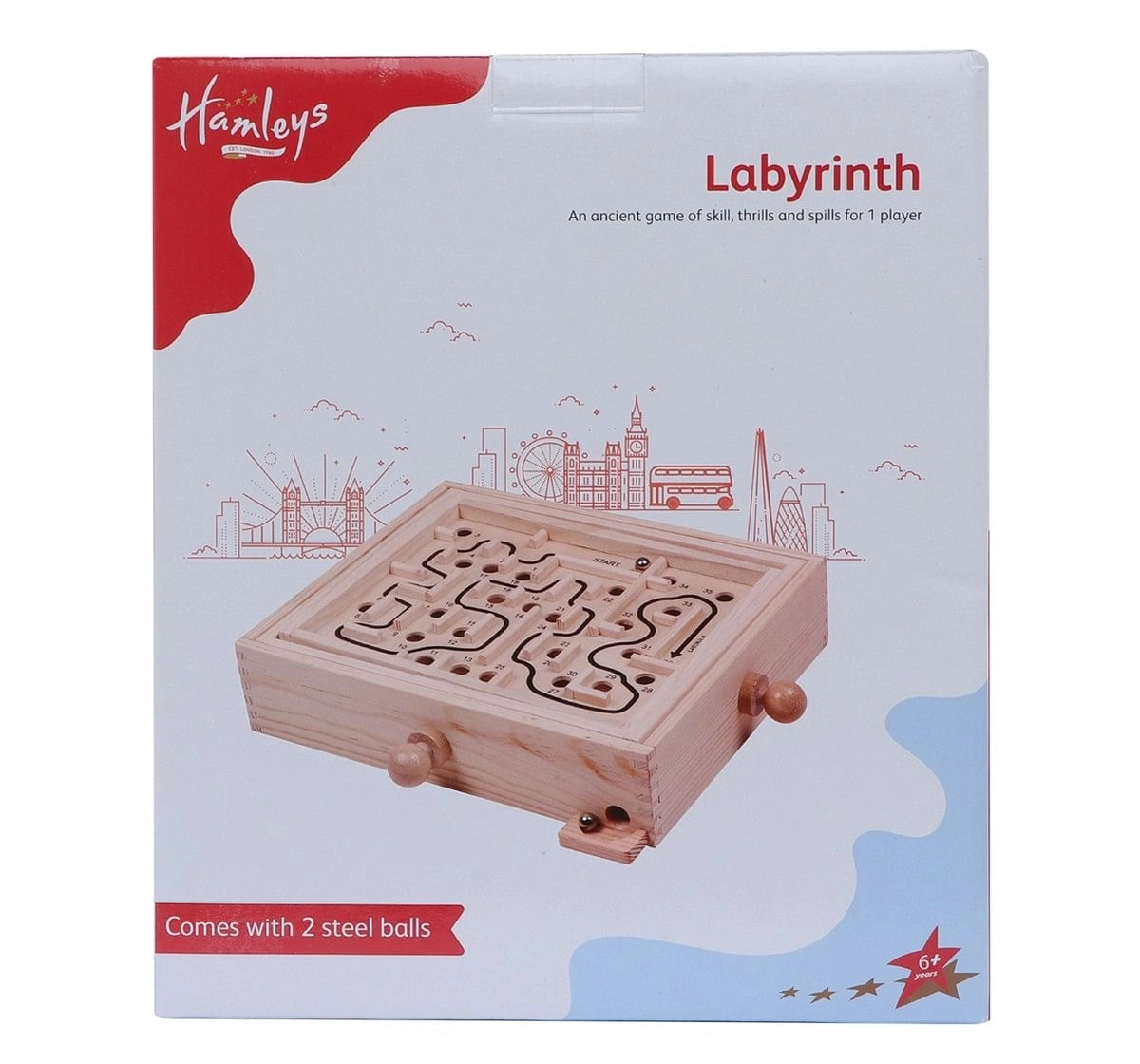 Hamleys Wooden Labyrinth Board Game Multicolour 6Y+
