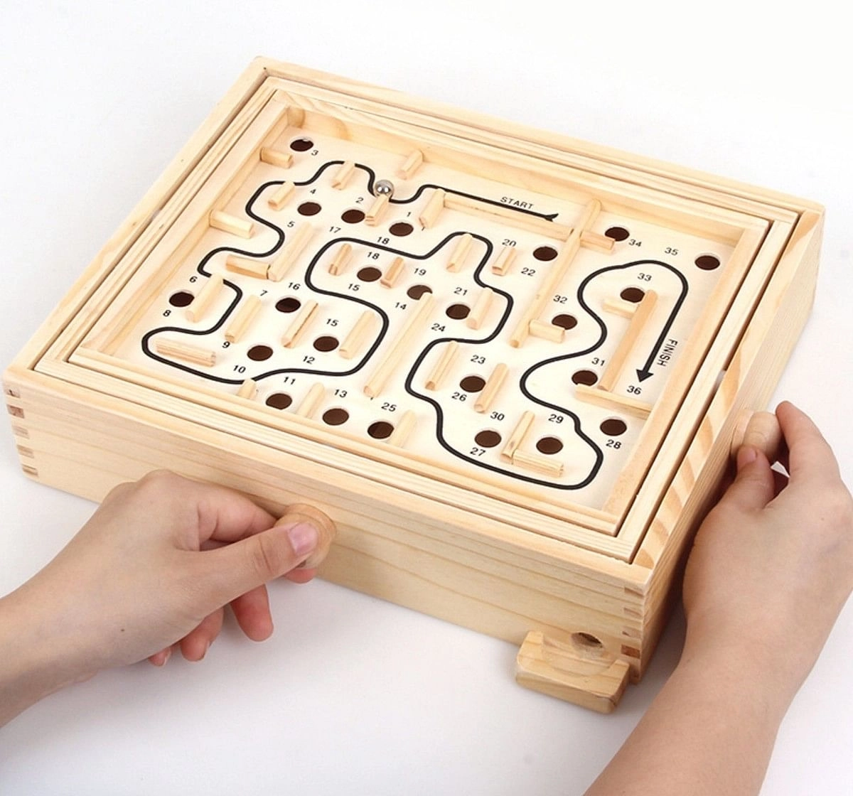 Hamleys Wooden Labyrinth Board Game Multicolour 6Y+