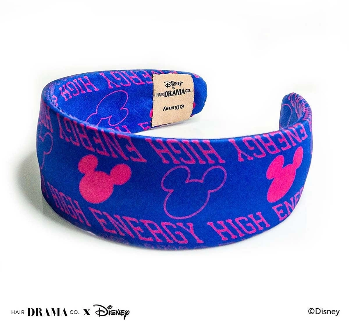 Hair Drama Company Disney Mickey Vibes Flatband(One Size),  9Y+(Blue)