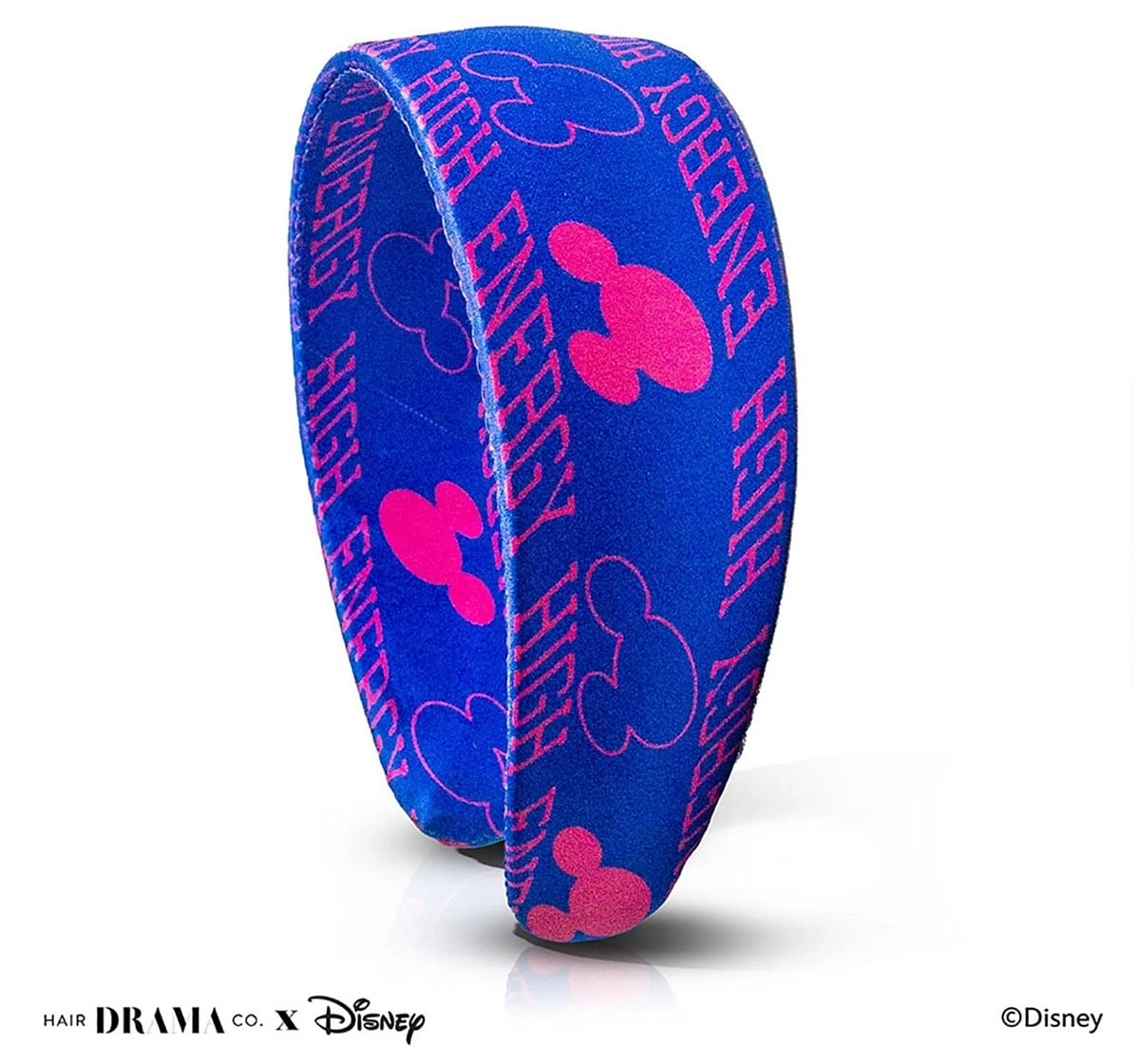 Hair Drama Company Disney Mickey Vibes Flatband(One Size),  9Y+(Blue)