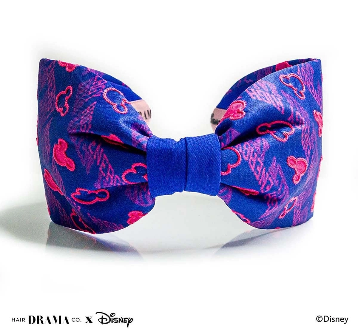 Hair Drama Company Disney Mickey Vibes Knotted Headband(One Size),  9Y+(Blue)