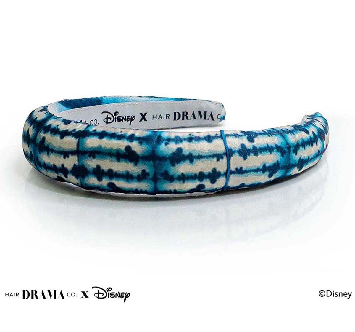 Hair Drama Company Disney Mickey Tie And Dye Puff Headband(One Size),  9Y+(White)