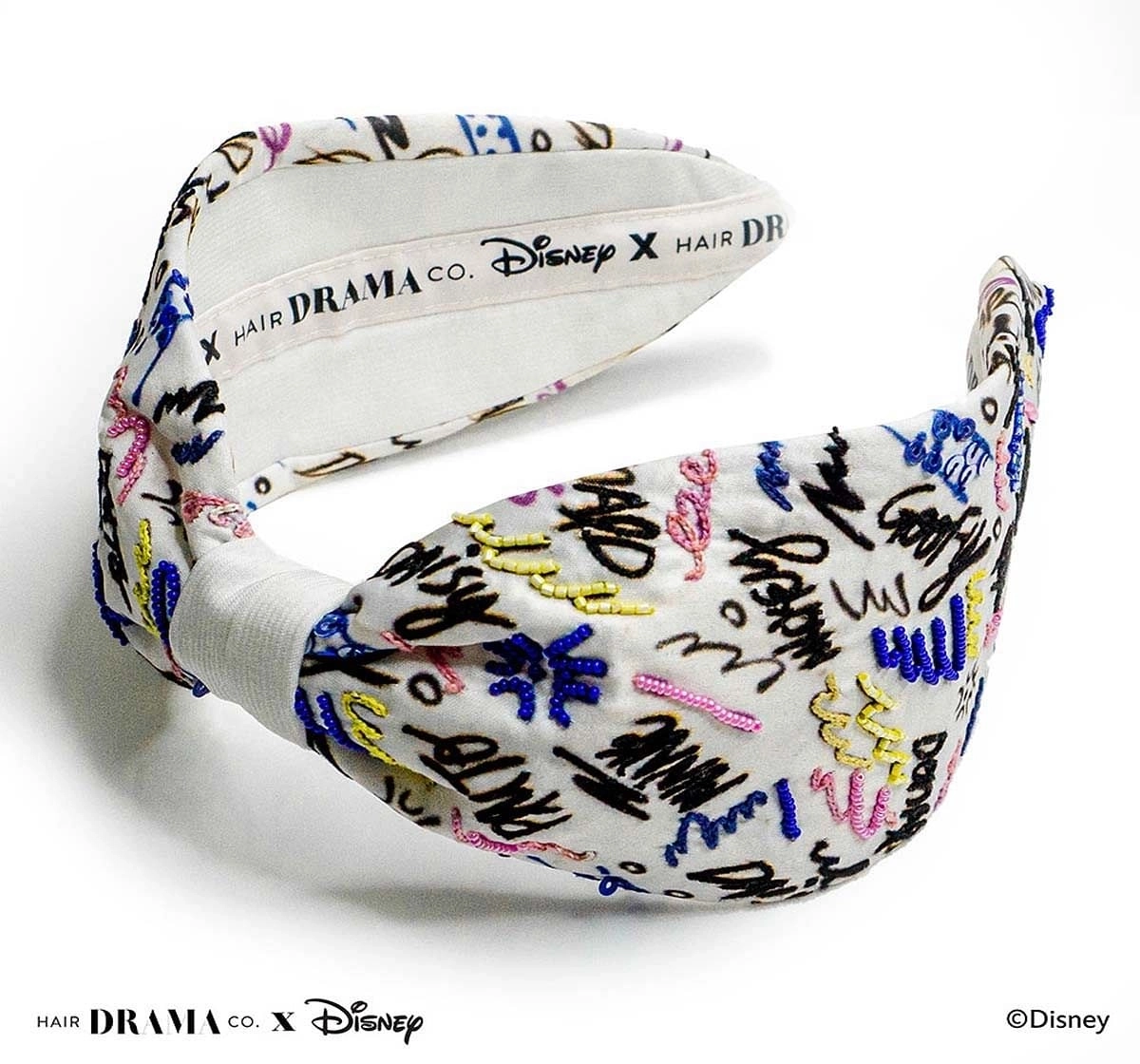Hair Drama Company Disney Mickey And Friends Knotted Headband(One Size),  9Y+(White)