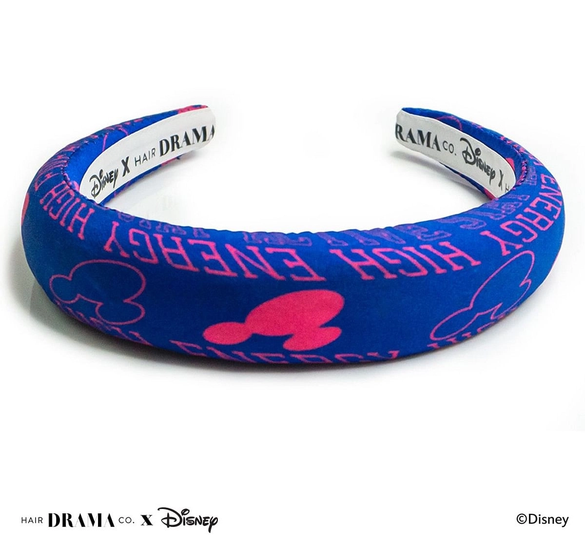 Hair Drama Company Disney Mickey Vibes Puff Headband(One Size),  9Y+(Blue)