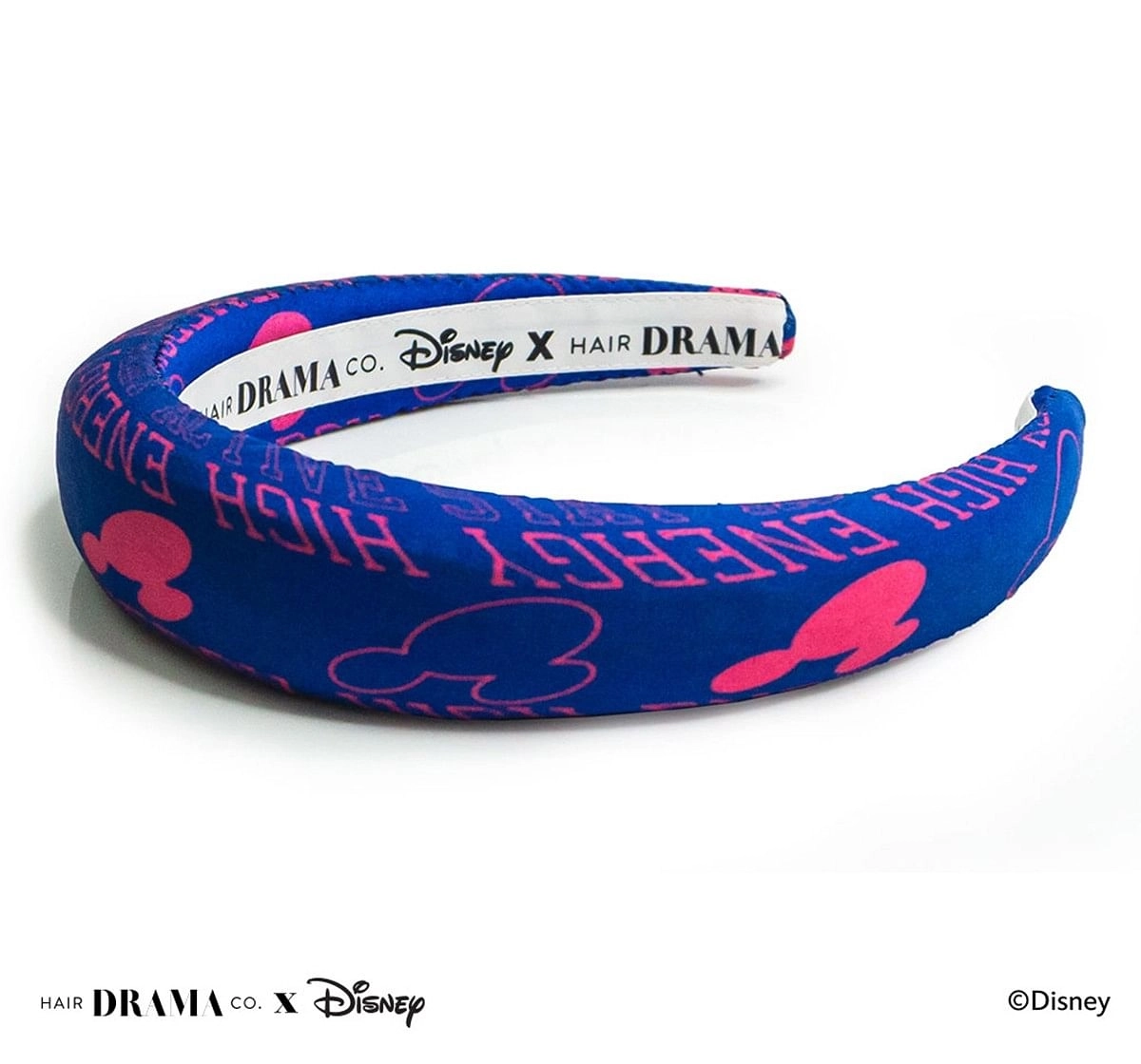 Hair Drama Company Disney Mickey Vibes Puff Headband(One Size),  9Y+(Blue)