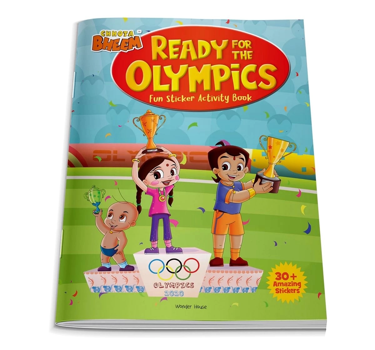 Wonder House Books Chhota Bheem Ready For the Olympics Fun Sticker Activity Book for kids 3Y+, Multicolour
