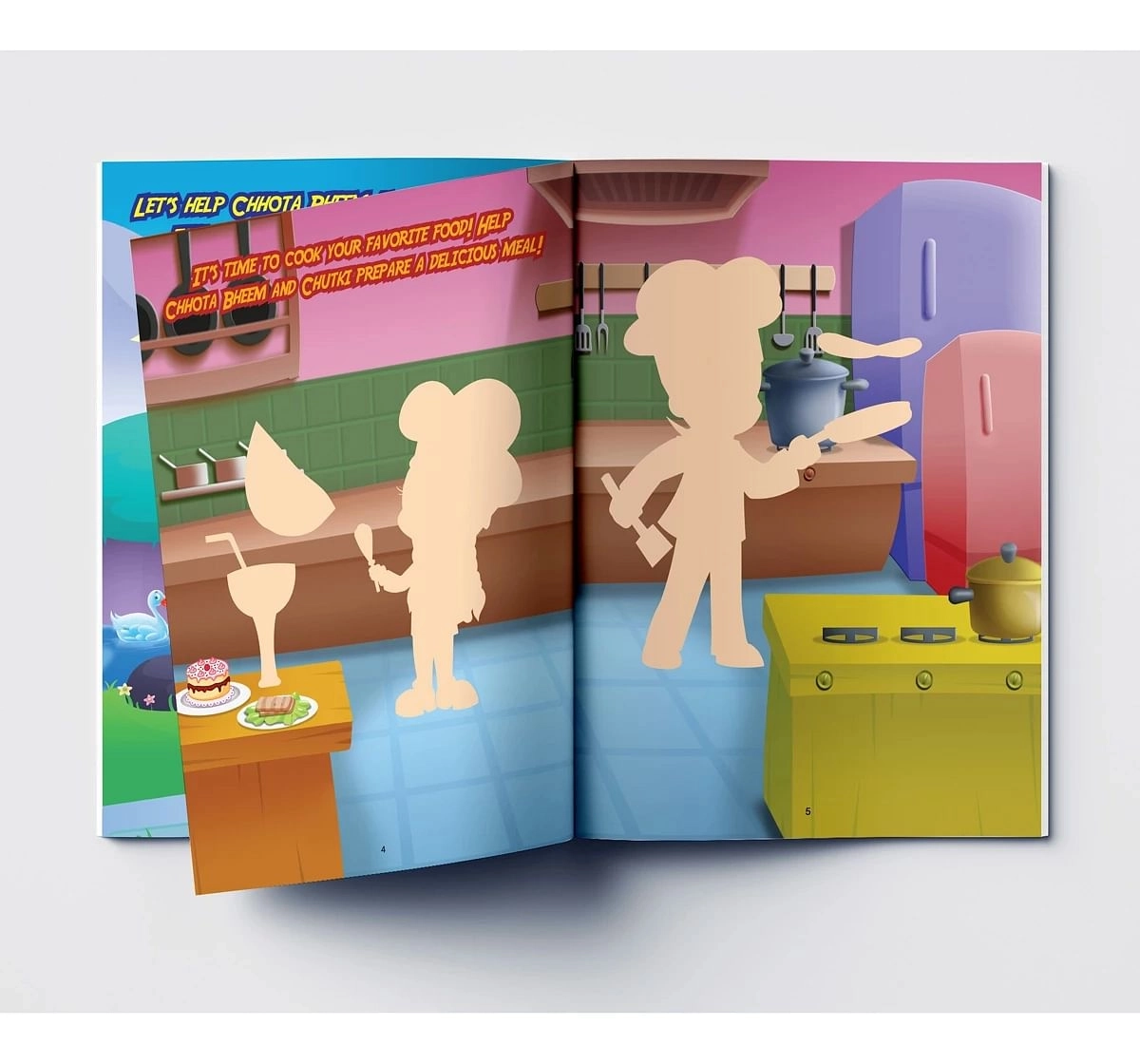 Wonder House Books Chhota Bheem Love Your Profession Fun Sticker Activity Book for kids 3Y+, Multicolour