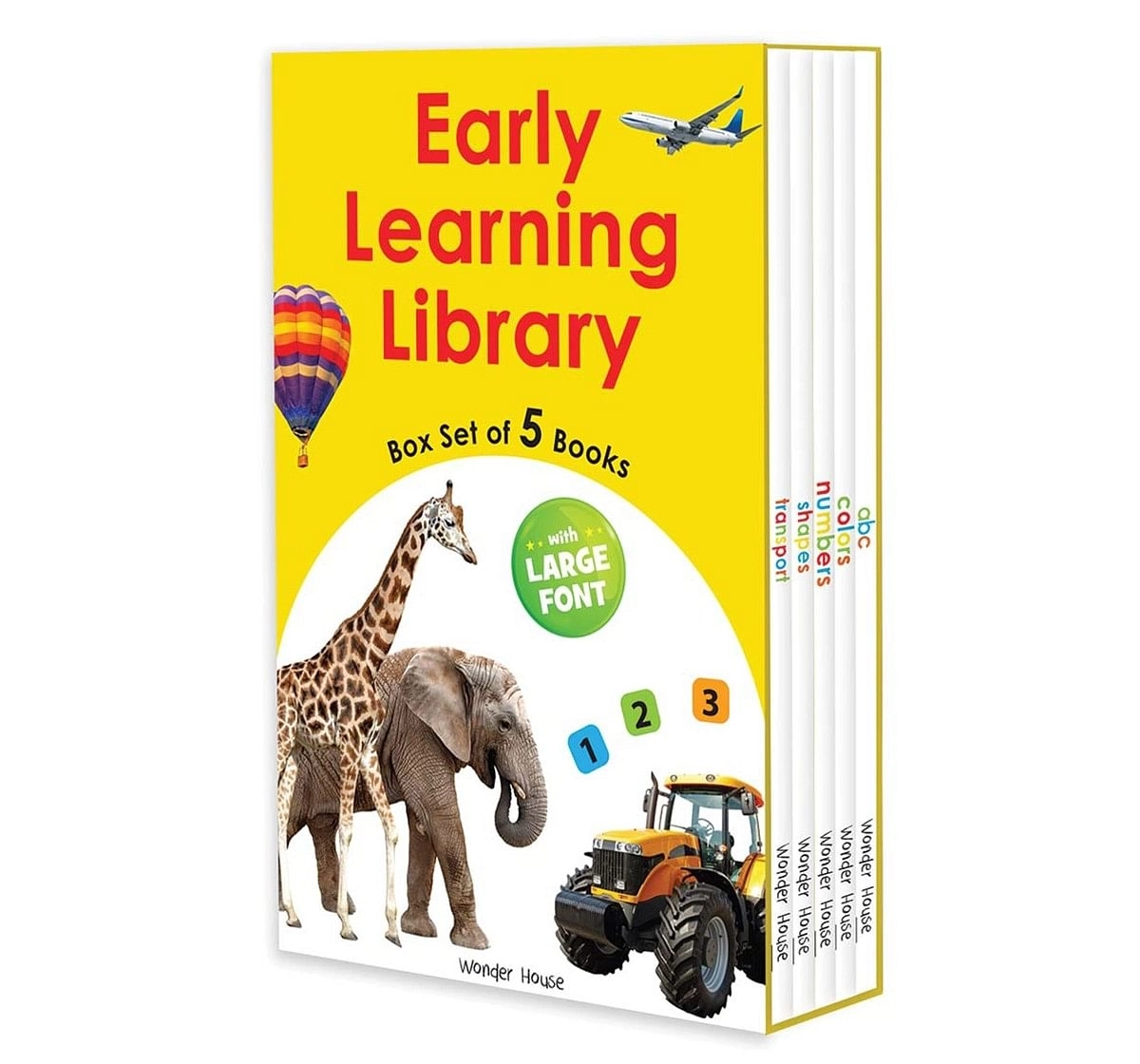 Wonder House Books Early Learning Library Pack 1 Box Set of 5 Books Hardcover Multicolor 3Y+