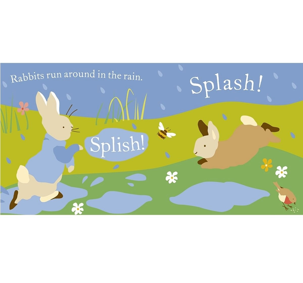Warne Penguin Peter Rabbit Bath time Fun Fabric Multicolour 3Y+