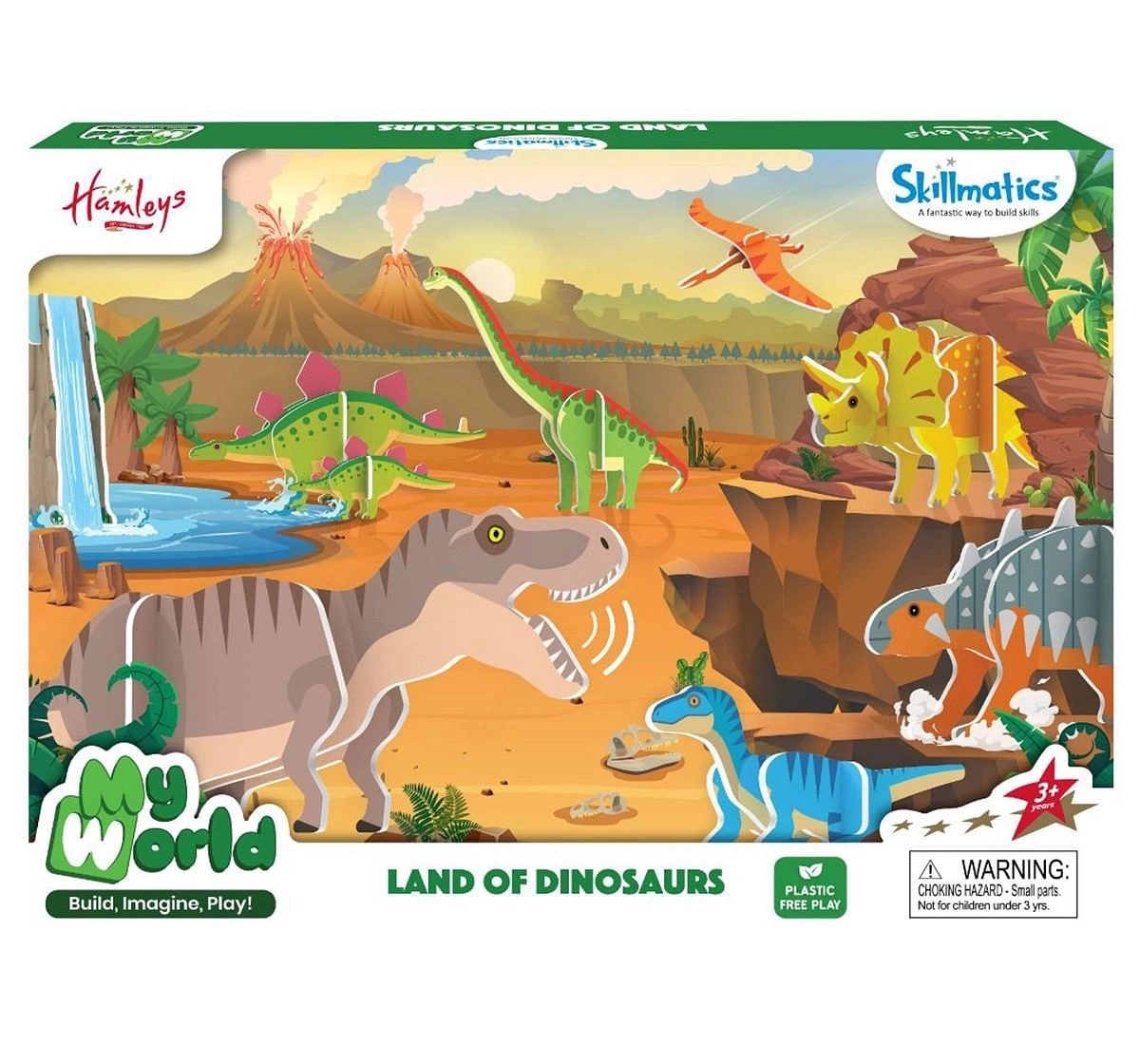 Skillmatics My World Land of Dinosaurs Paper STEM Toys Multicolor 3Y+