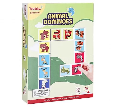 Youreka Animal Dominoes Jigsaw Puzzle Multicolour 3Y+