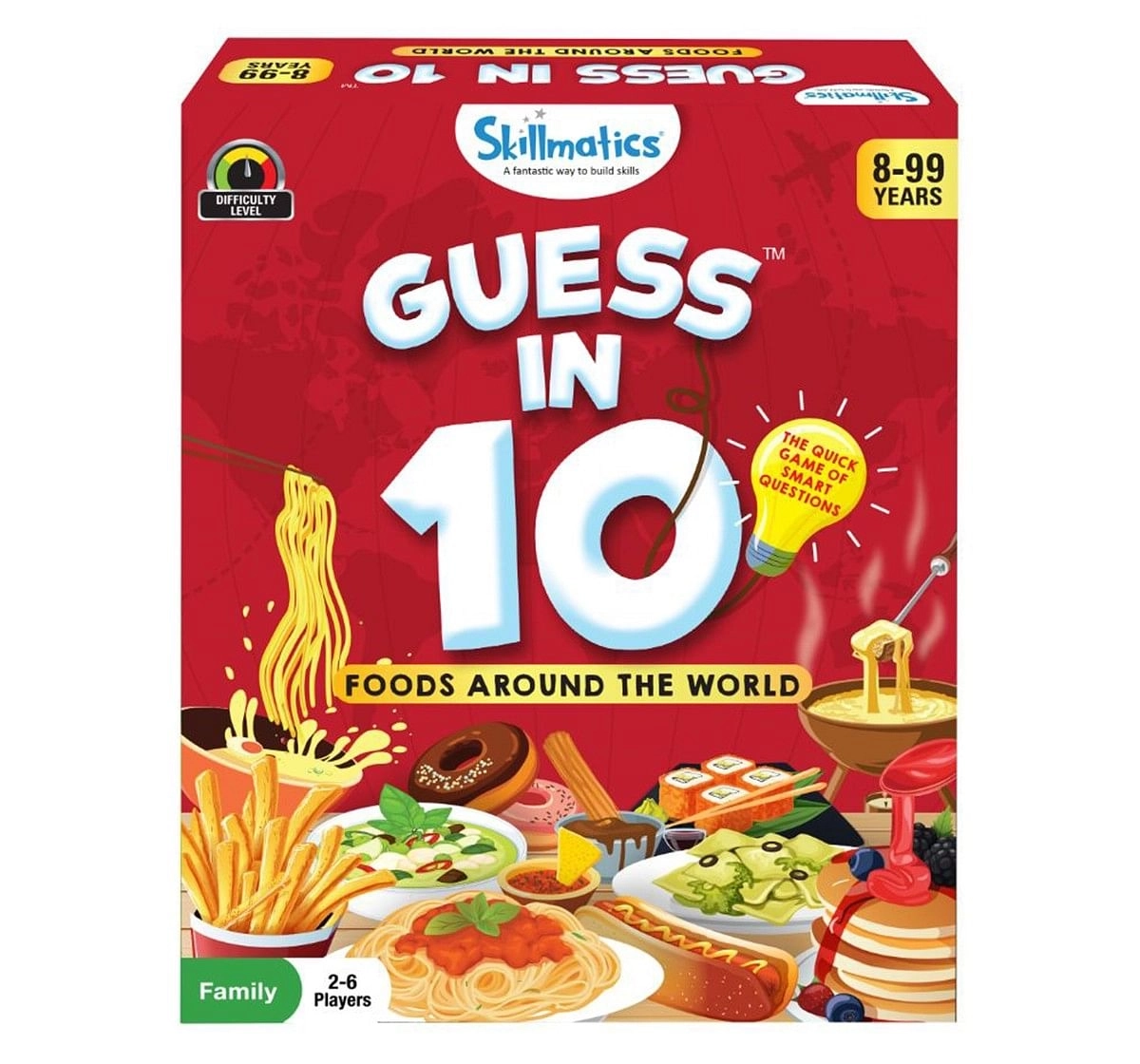 Skillmatics Guess in 10 Foods Around The World Paper card game Multicolor 3Y+