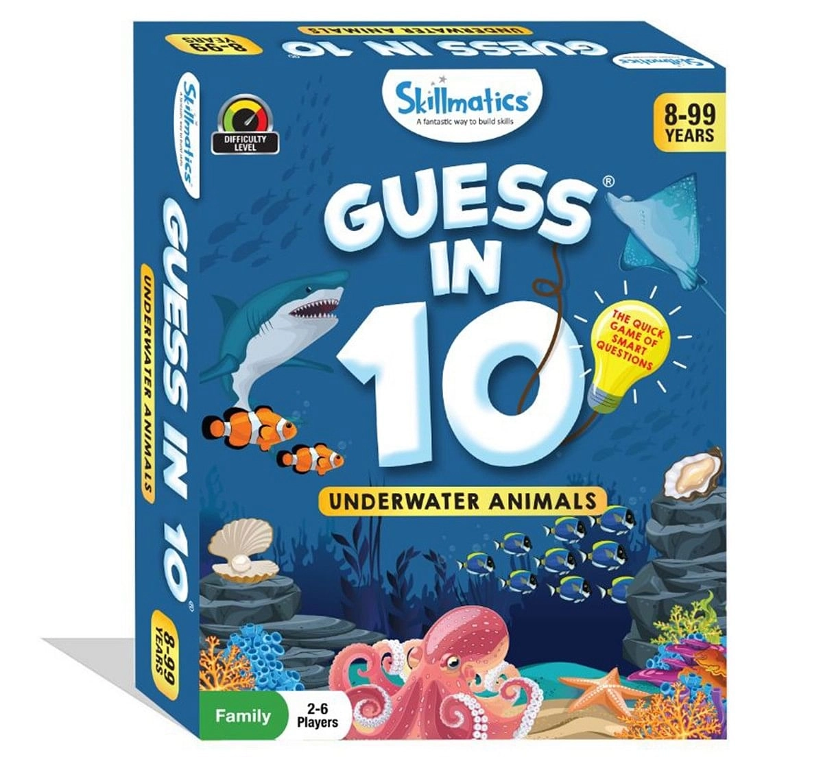 Skillmatics Guess in 10 Underwater Animals Paper card game Multicolor 3Y+