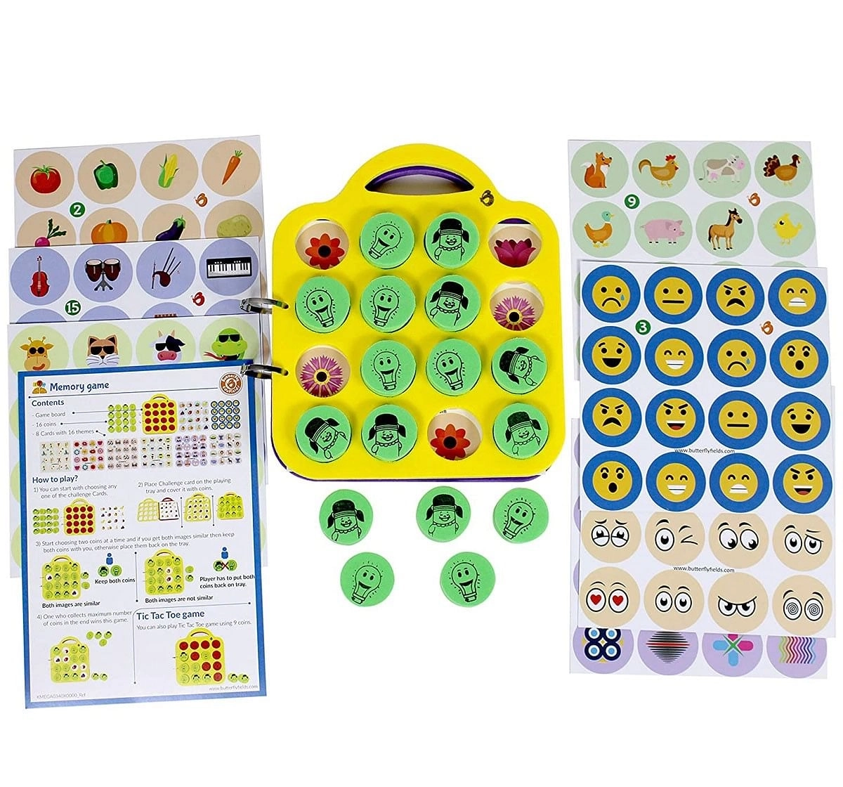 Butterfly Edufields Memory Skills Matching Game Multicolour 3Y+
