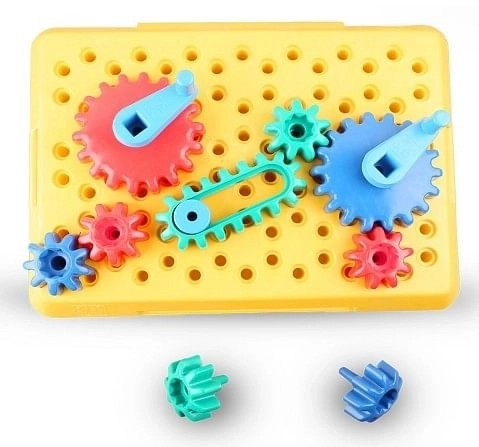 Shooting star Magic gears base with small Large gears Learning and education fun toy Multicolor 2Y+