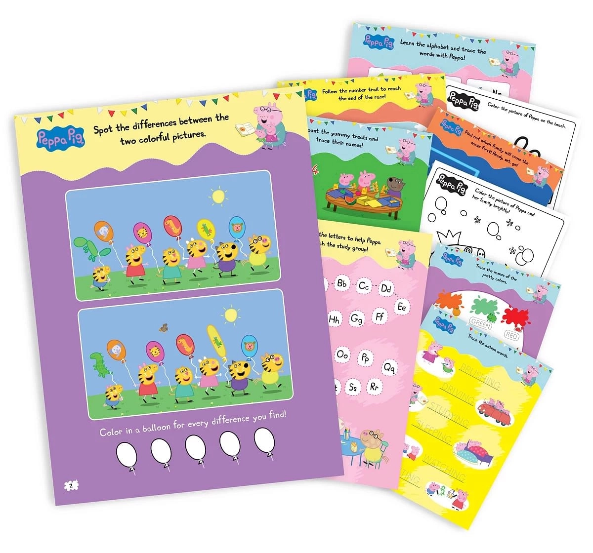 Wonder House Books Peppa Pig Fun Learning Activity Kit for kids 3Y+, Multicolour