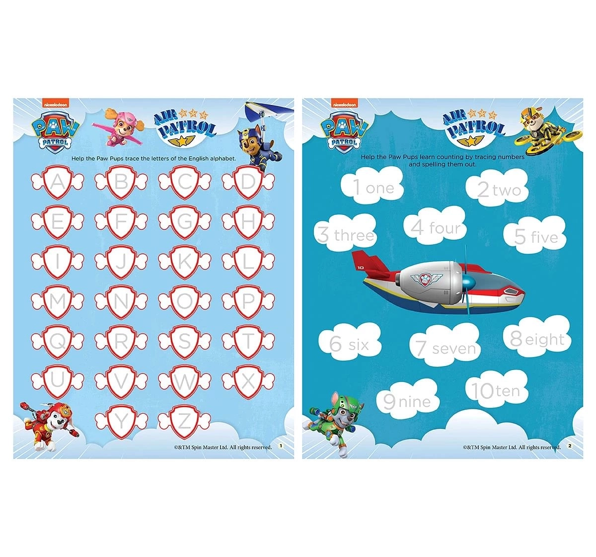 Wonder House Books Nickelodeon Paw Patrol Heroes of the Sky Fun Learning Activity Set for kids 3Y+, Multicolour