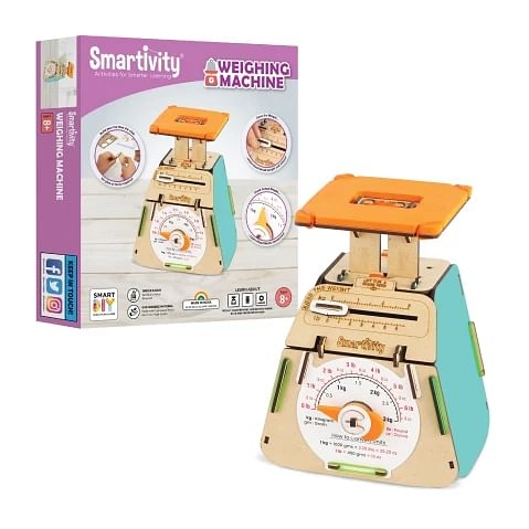 Smartivity Weighing Machine STEAM Educational DIY Building Construction Activity Toy Game Kit, Easy Instructions, Experiment, Play, Learn Science Project Age 8+ with Kilogram Scale and Pound Scale