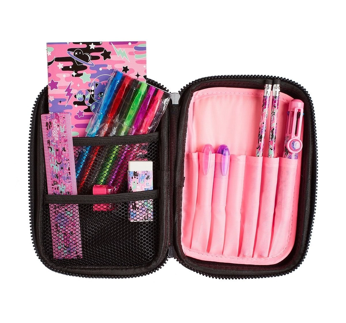 Smiggle Away Hardtop Stationery Kit for Kids Pink 3Y+